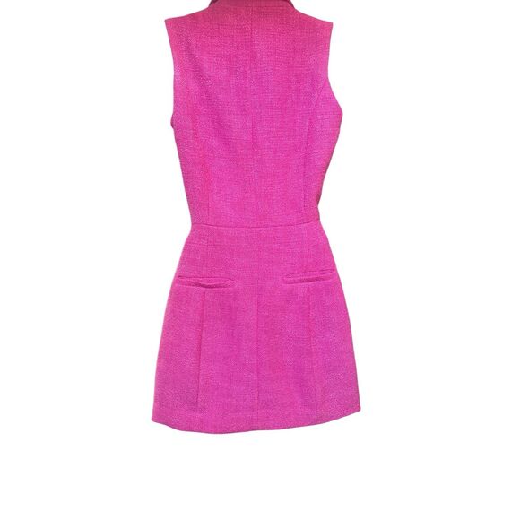 Hot Pink Sleeveless Blazer Vest & Skort Set – Central Park West New York – XS - Picture 3 of 15